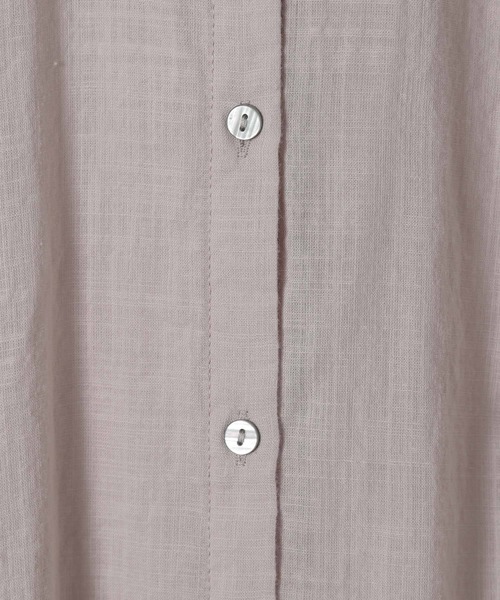 LAKOLE（ラコレ）の「スラブボイルボリュームシャツ / LAKOLE（シャツ/ブラウス・レディース・オフホワイト/サンドグレー/ワイン/グレー・SMALL/MEDIUM）」の10枚目の写真