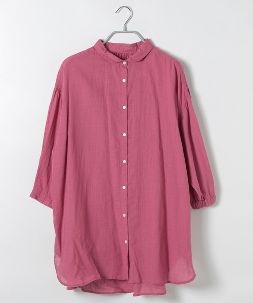 LAKOLE（ラコレ）の「スラブボイルボリュームシャツ / LAKOLE（シャツ/ブラウス・レディース・オフホワイト/サンドグレー/ワイン/グレー・SMALL/MEDIUM）」の19枚目の写真