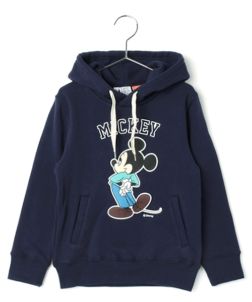 B:MING by BEAMS（ビーミングバイビームス）の「【Disney｜B:MING / ミッキーマウス プルパーカ】（パーカー・キッズ・グレー/ネイビー・100/90/150/120/140/130/110/80）」の2枚目の写真