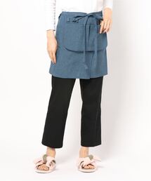 Monocoro toppi（モノコロトッピ）の「フッ素樹脂加工 浮きポケット ギャルソン ショートエプロン（エプロン）」