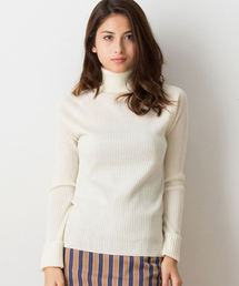 MADEMOISELLE ROPE' | リブタートルプルオーバー(ニット/セーター)