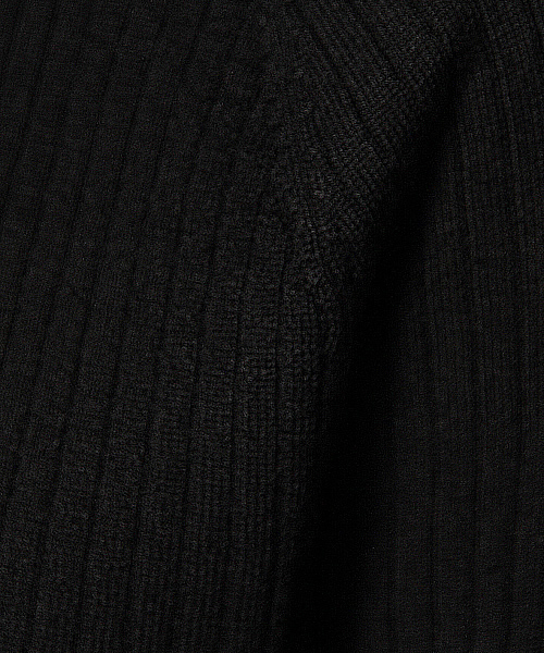 MADEMOISELLE ROPE'（マドモアゼル ロペ）の「リブタートルプルオーバー（ニット/セーター・レディース・ブラック/ホワイト・MEDIUM）」の9枚目の写真