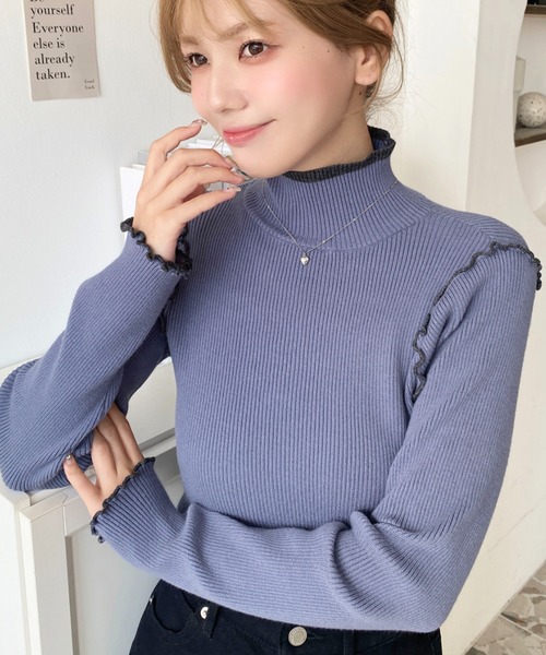 アンティミティ　intimite onemile リブニットプルオーバー アンティミティ intimite onemile リブニットプルオーバー