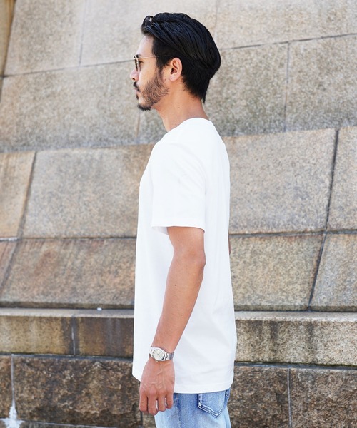 TOMMY HILFIGER（トミーヒルフィガー）の「TOMMY HILFIGER/トミーヒルフィガー Basic Cotton Core Flag ワッペン メンズ クルーネック 半袖 Tシャツ（Tシャツ/カットソー・メンズ・ホワイト/ブラック/レッド/ヘザーグレー/ダークネイビー・SMALL/MEDIUM/LARGE/X-LARGE/XX-LARGE）」の7枚目の写真