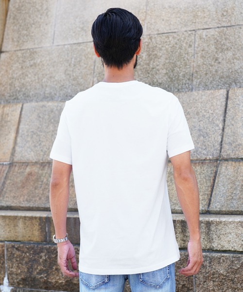 TOMMY HILFIGER（トミーヒルフィガー）の「TOMMY HILFIGER/トミーヒルフィガー Basic Cotton Core Flag ワッペン メンズ クルーネック 半袖 Tシャツ（Tシャツ/カットソー・メンズ・ホワイト/ブラック/レッド/ヘザーグレー/ダークネイビー・SMALL/MEDIUM/LARGE/X-LARGE/XX-LARGE）」の8枚目の写真