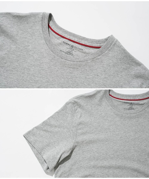 TOMMY HILFIGER（トミーヒルフィガー）の「TOMMY HILFIGER/トミーヒルフィガー Basic Cotton Core Flag ワッペン メンズ クルーネック 半袖 Tシャツ（Tシャツ/カットソー・メンズ・ホワイト/ブラック/レッド/ヘザーグレー/ダークネイビー・SMALL/MEDIUM/LARGE/X-LARGE/XX-LARGE）」の10枚目の写真
