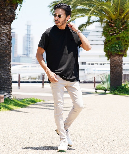 TOMMY HILFIGER（トミーヒルフィガー）の「TOMMY HILFIGER/トミーヒルフィガー Basic Cotton Core Flag ワッペン メンズ クルーネック 半袖 Tシャツ（Tシャツ/カットソー・メンズ・ホワイト/ブラック/レッド/ヘザーグレー/ダークネイビー・SMALL/MEDIUM/LARGE/X-LARGE/XX-LARGE）」の15枚目の写真