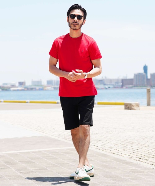 TOMMY HILFIGER（トミーヒルフィガー）の「TOMMY HILFIGER/トミーヒルフィガー Basic Cotton Core Flag ワッペン メンズ クルーネック 半袖 Tシャツ（Tシャツ/カットソー・メンズ・ホワイト/ブラック/レッド/ヘザーグレー/ダークネイビー・SMALL/MEDIUM/LARGE/X-LARGE/XX-LARGE）」の21枚目の写真