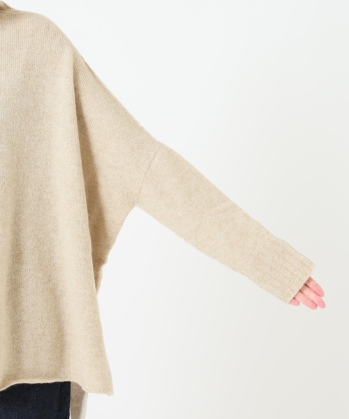 IENA（イエナ）の「ウールカシミヤ ワイドタートルネックプル