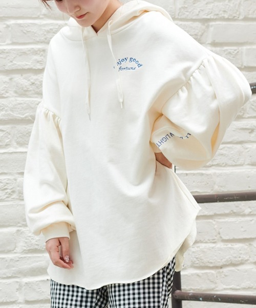 one after another NICE CLAUP(ワンアフターアナザーナイスクラップ)の「アソートパーカー(パーカー・レディース・ミント/ベージュ/アイボリー/ホワイト系その他・FREE)」の3枚目の写真