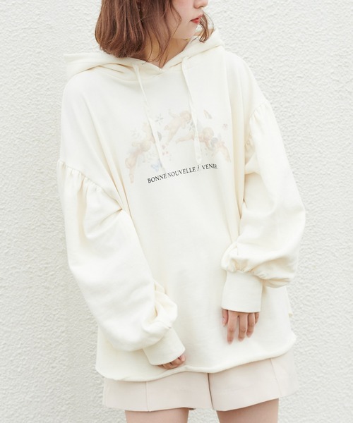 one after another NICE CLAUP(ワンアフターアナザーナイスクラップ)の「アソートパーカー(パーカー・レディース・ミント/ベージュ/アイボリー/ホワイト系その他・FREE)」の2枚目の写真