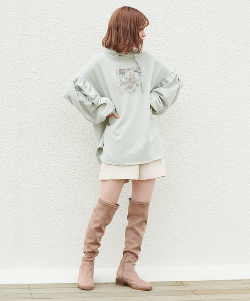 one after another NICE CLAUP(ワンアフターアナザーナイスクラップ)の「アソートパーカー(パーカー・レディース・ミント/ベージュ/アイボリー/ホワイト系その他・FREE)」の6枚目の写真
