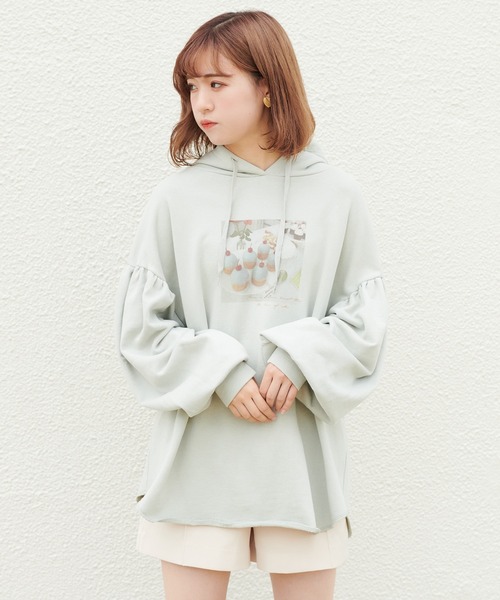 one after another NICE CLAUP(ワンアフターアナザーナイスクラップ)の「アソートパーカー(パーカー・レディース・ミント/ベージュ/アイボリー/ホワイト系その他・FREE)」の5枚目の写真
