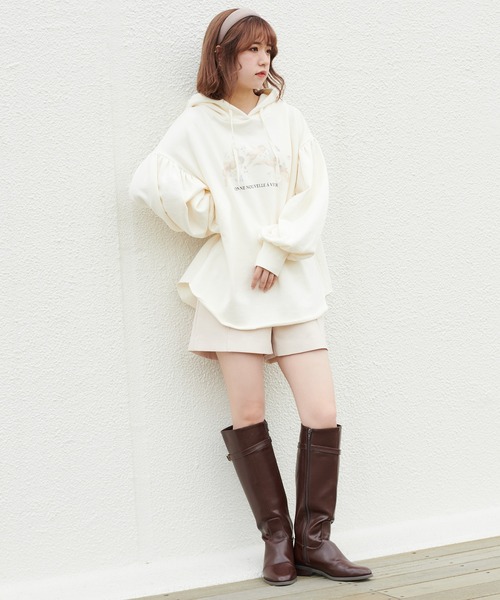 one after another NICE CLAUP(ワンアフターアナザーナイスクラップ)の「アソートパーカー(パーカー・レディース・ミント/ベージュ/アイボリー/ホワイト系その他・FREE)」の12枚目の写真