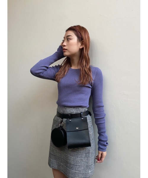 MOUSSY（マウジー）の「GLEN CHECK MINI スカート（スカート