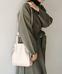 本牛革巾着ショルダーバッグ