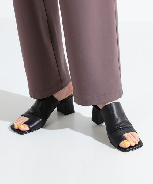 Ray BEAMS（レイビームス）の「FABIO RUSCONI / ヒール サンダル（サンダル・レディース・ブラック/ナチュラル・38/39/35/36/37）」の2枚目の写真