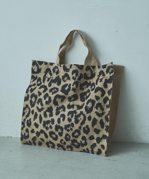 MAISON BENGAL（マイソンベンガル）の「Maison Bengal　レオパード柄BIGトート（トートバッグ・レディース・ベージュ・FREE）」の8枚目の写真