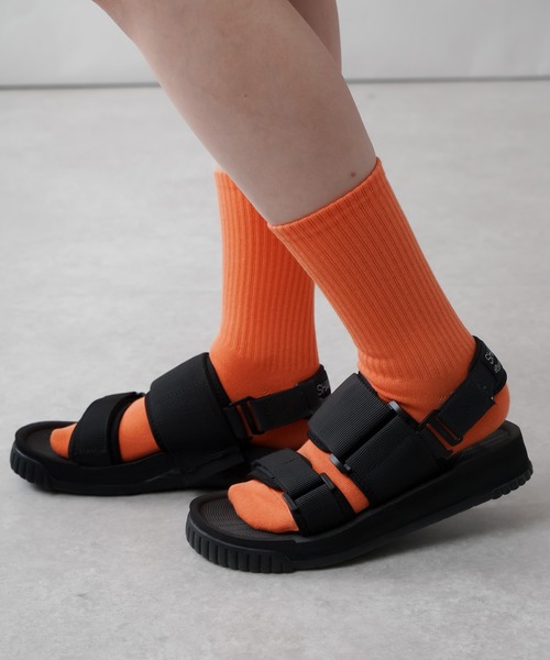 SPINNS(スピンズ)の「無地リブソックス/毎日使える!通勤 通学 にも最適◎(ソックス/靴下・レディース・ホワイト/ブラック/マスタード/ダークグリーン/パープル/ブルー/オレンジ/ピンク/ライトグリーン/ブルー系その他/レッド・ONESIZE)」の11枚目の写真