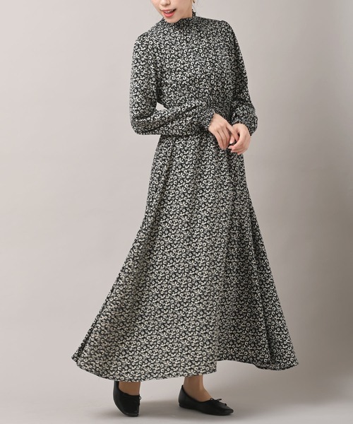 rps（アールピーエス）の「ハイネックスモッキングワンピース（ワンピース・レディース・ブラック/ベージュ/ブラック系その他2・M）」の2枚目の写真