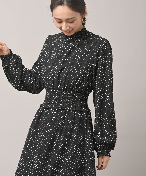 rps（アールピーエス）の「ハイネックスモッキングワンピース（ワンピース・レディース・ブラック/ベージュ/ブラック系その他2・M）」の15枚目の写真