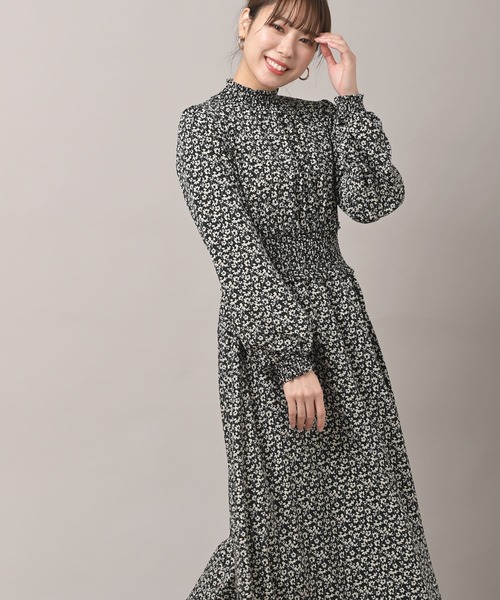 rps（アールピーエス）の「ハイネックスモッキングワンピース（ワンピース・レディース・ブラック/ベージュ/ブラック系その他2・M）」の4枚目の写真