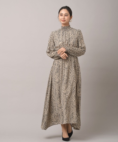 rps（アールピーエス）の「ハイネックスモッキングワンピース（ワンピース・レディース・ブラック/ベージュ/ブラック系その他2・M）」の13枚目の写真