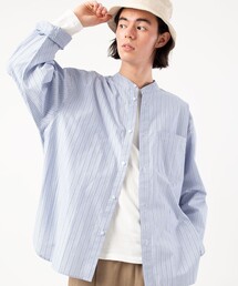 FREAK'S STORE | FREAK'S STORE/フリークスストア BIGシルエット スタンドカラー タイプライター シャツ(シャツ/ブラウス)