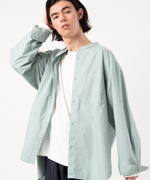 FREAK'S STORE | FREAK'S STORE/フリークスストア BIGシルエット スタンドカラー タイプライター シャツ(シャツ/ブラウス)