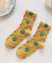 「kakko」 | レディース 凸凹お花ソックス(ソックス/靴下)