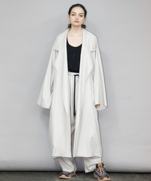 my beautiful landlet | 【my beautiful landlet】 cotton lyocel & linen canvas long coat(トレンチコート)