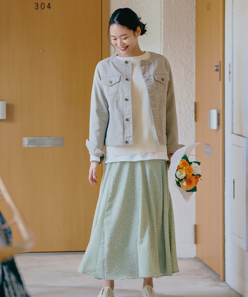 pink adobe（ピンクアドベ）の「◆【M-3L】バックスリット ニットベスト（ニット/セーター・レディース・ライトブルー/ブラック/ライトグリーン/アイボリー/ライトベージュ・44/40/38/42）」の9枚目の写真