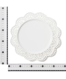 Francfranc（フランフラン）の「パニエ プレート レース M ホワイト