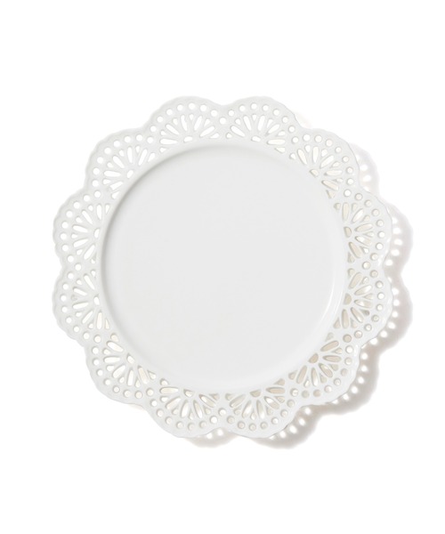 Francfranc（フランフラン）の「パニエ プレート レース M ホワイト（食器・レディース・ホワイト・FREE）」の3枚目の写真