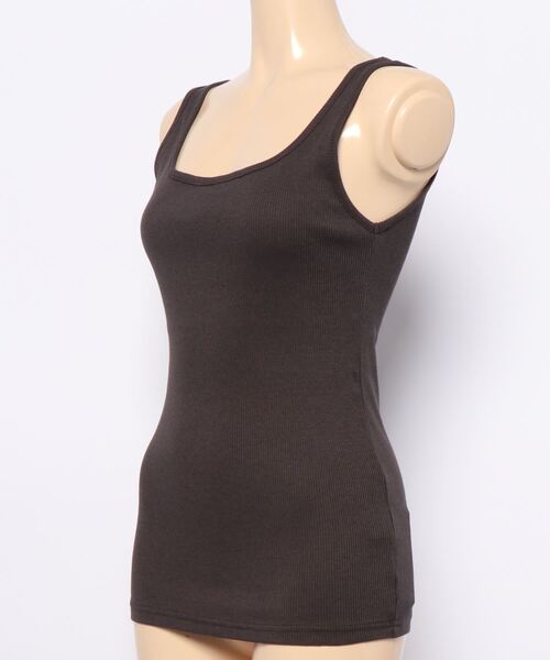 LOWRYS FARM（ローリーズファーム）の「スクエアタンク　934724（タンクトップ・レディース・チャコールグレー/ベージュ/ブルー/アイボリー/イエロー・MEDIUM/LARGE）」の14枚目の写真