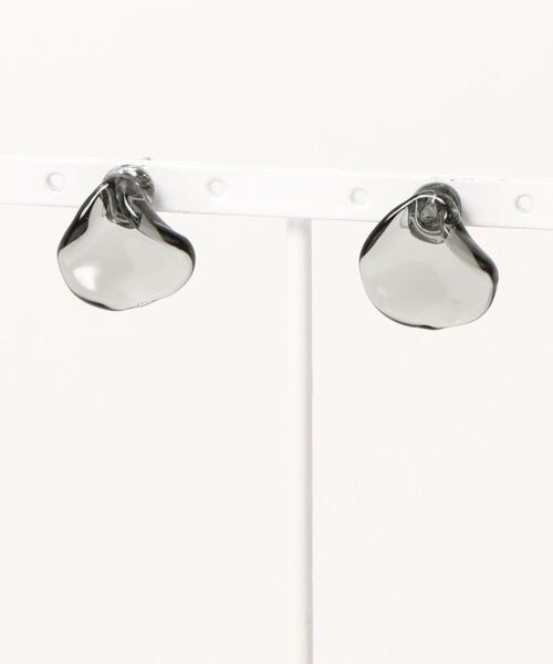 HARIO Lampwork Factory（ハリオランプワークファクトリー）の「【別注】【HARIO Lampwork Factory】ピアス フリル（ピアス（両耳用）・レディース・ブラウン/グレー/クリア・フリー）」の10枚目の写真