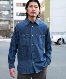 URBAN RESEARCH ROSSO MEN | ライトデニムワークシャツ(シャツ/ブラウス)