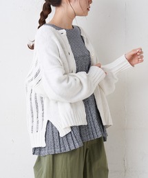 PUAL CE CIN | 綿麻スラブ針抜きカーディガン(カーディガン/ボレロ)