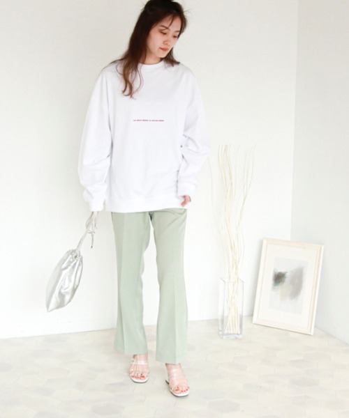 EPIMI E'PIMMY（エピミエピミー）の「センタープレスサイドスリットスラックスパンツ（スラックス・レディース・ブラック/モカ/ベージュ/ミント/ブルー/レモンイエロー/オレンジ/コーラル・MEDIUM）」の14枚目の写真