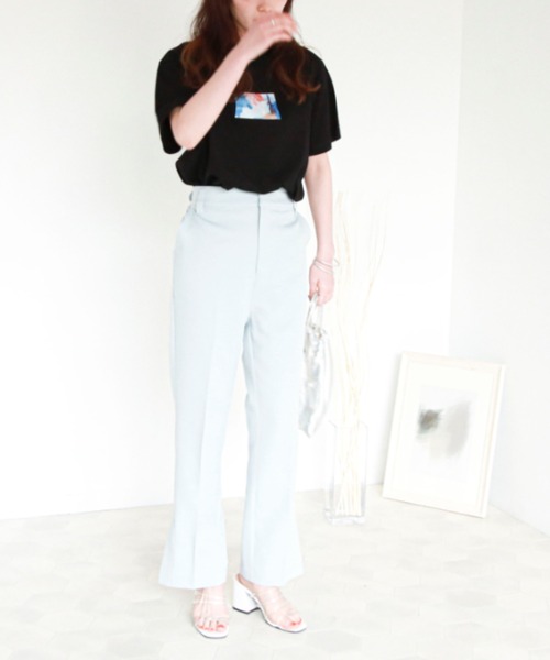 EPIMI E'PIMMY（エピミエピミー）の「センタープレスサイドスリットスラックスパンツ（スラックス・レディース・ブラック/モカ/ベージュ/ミント/ブルー/レモンイエロー/オレンジ/コーラル・MEDIUM）」の15枚目の写真