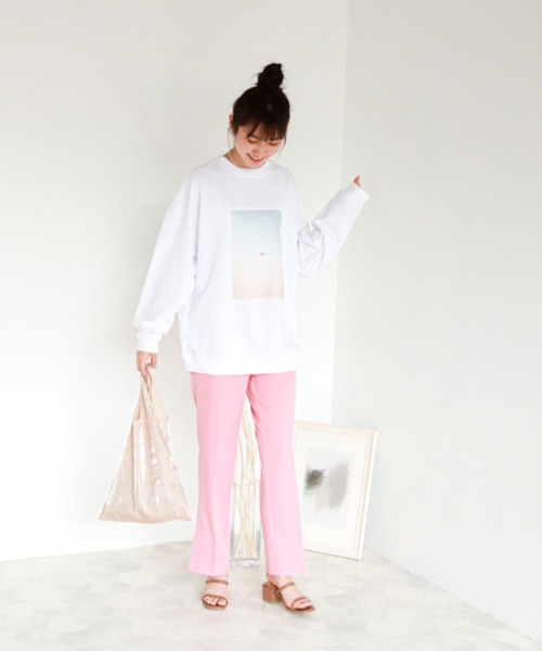 EPIMI E'PIMMY（エピミエピミー）の「センタープレスサイドスリットスラックスパンツ（スラックス・レディース・ブラック/モカ/ベージュ/ミント/ブルー/レモンイエロー/オレンジ/コーラル・MEDIUM）」の19枚目の写真