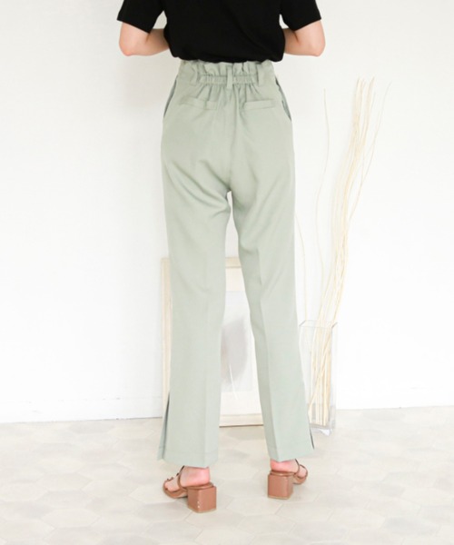 EPIMI E'PIMMY（エピミエピミー）の「センタープレスサイドスリットスラックスパンツ（スラックス・レディース・ブラック/モカ/ベージュ/ミント/ブルー/レモンイエロー/オレンジ/コーラル・MEDIUM）」の21枚目の写真