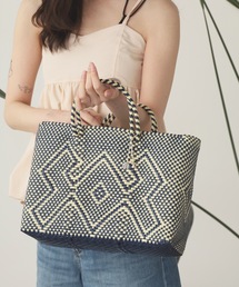 OJO DE MEX（オホデメックス）の「OJO DE MEX/オホデメックス Plastico CAGO Tote Chico カゴバッグ ハンドバック（かごバッグ）」