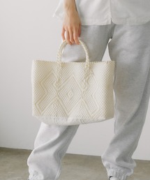 OJO DE MEX（オホデメックス）の「OJO DE MEX/オホデメックス Plastico CAGO Tote Chico カゴバッグ ハンドバック バケットバッグ バスケット 2026年春夏（かごバッグ）」