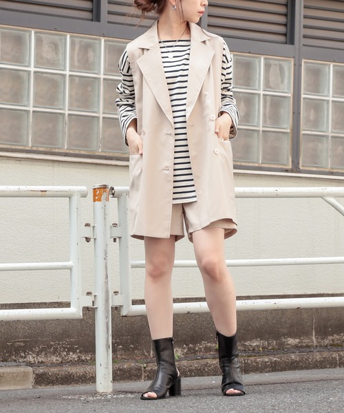 Chico（チコ）の「バックリボンジャケットベスト（ベスト・レディース・ホワイト/ブラック/ライトベージュ・FREE）」の7枚目の写真