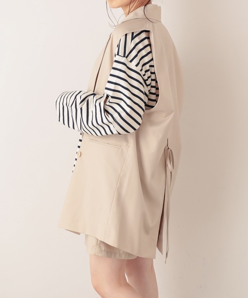 Chico（チコ）の「バックリボンジャケットベスト（ベスト・レディース・ホワイト/ブラック/ライトベージュ・FREE）」の17枚目の写真