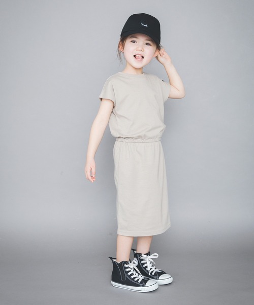 BRANSHES（ブランシェス）の「【WEB限定】後ろスリット半袖ワンピース（ワンピース・キッズ・ベージュ/ブラック/ブルー/ピンク・120cm/140cm/100cm/110cm/130cm/150cm）」の10枚目の写真