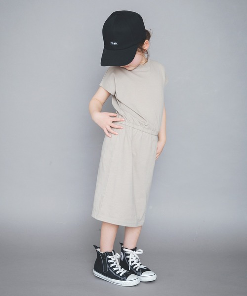 BRANSHES（ブランシェス）の「【WEB限定】後ろスリット半袖ワンピース（ワンピース・キッズ・ベージュ/ブラック/ブルー/ピンク・120cm/140cm/100cm/110cm/130cm/150cm）」の15枚目の写真