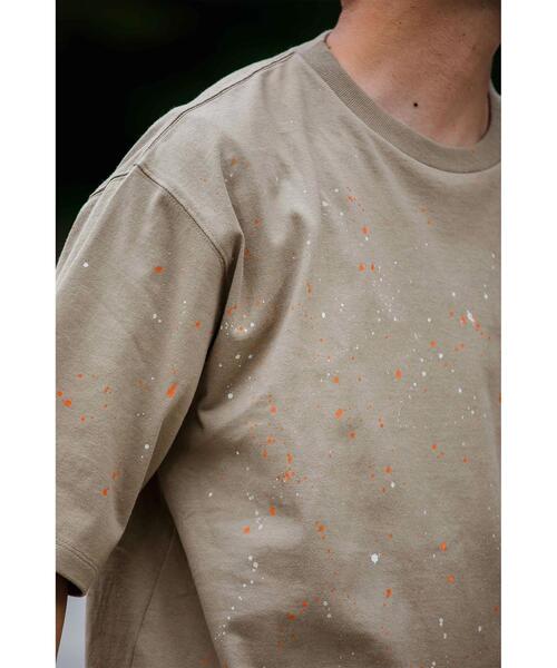 green label relaxing（グリーンレーベルリラクシング）の「別注 [ オニータ ] SC ONEITA GLR DRIPPING Tシャツ カットソー（Tシャツ/カットソー・メンズ・ホワイト/ベージュ・M/L）」の10枚目の写真