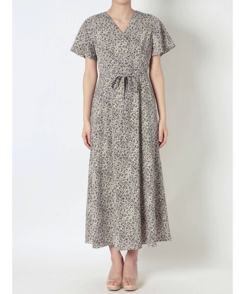 LAGUNAMOON（ラグナムーン）の「フラワーカシュクールワンピース（ワンピース・レディース・ブルー/アイボリー・MEDIUM/SMALL）」の9枚目の写真